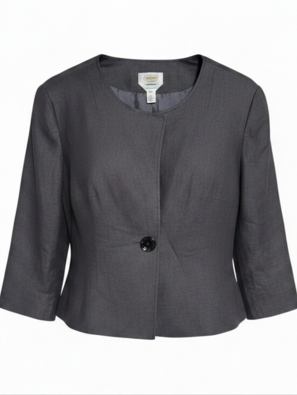 Talbots Charcoal Single-Button Jacket